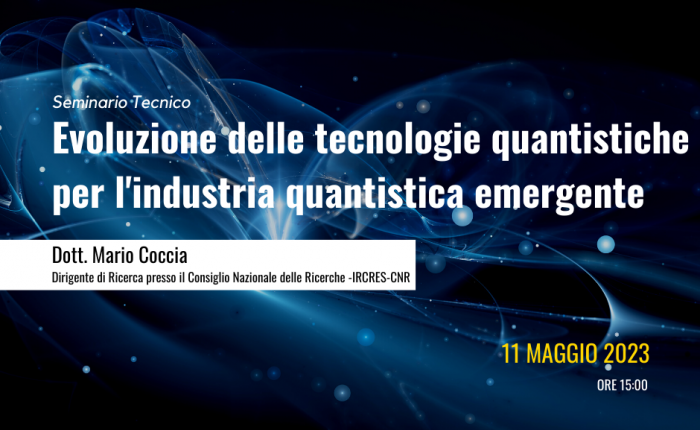 Banner seminario tecnico con Mario Coccia