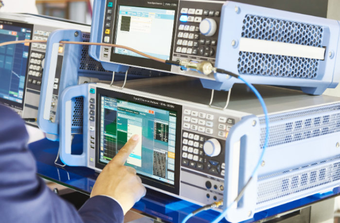 Camera schermata per tarature EMC